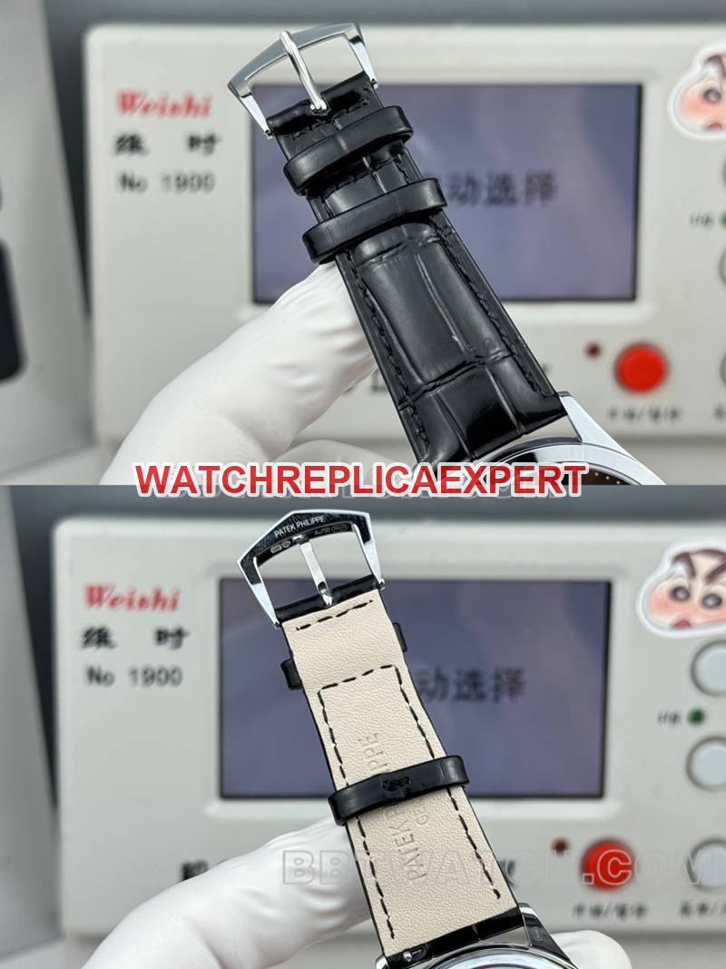 Patek Philippe collectible watch SDF factory classic black dial39mmleather strap model braceletlive photos