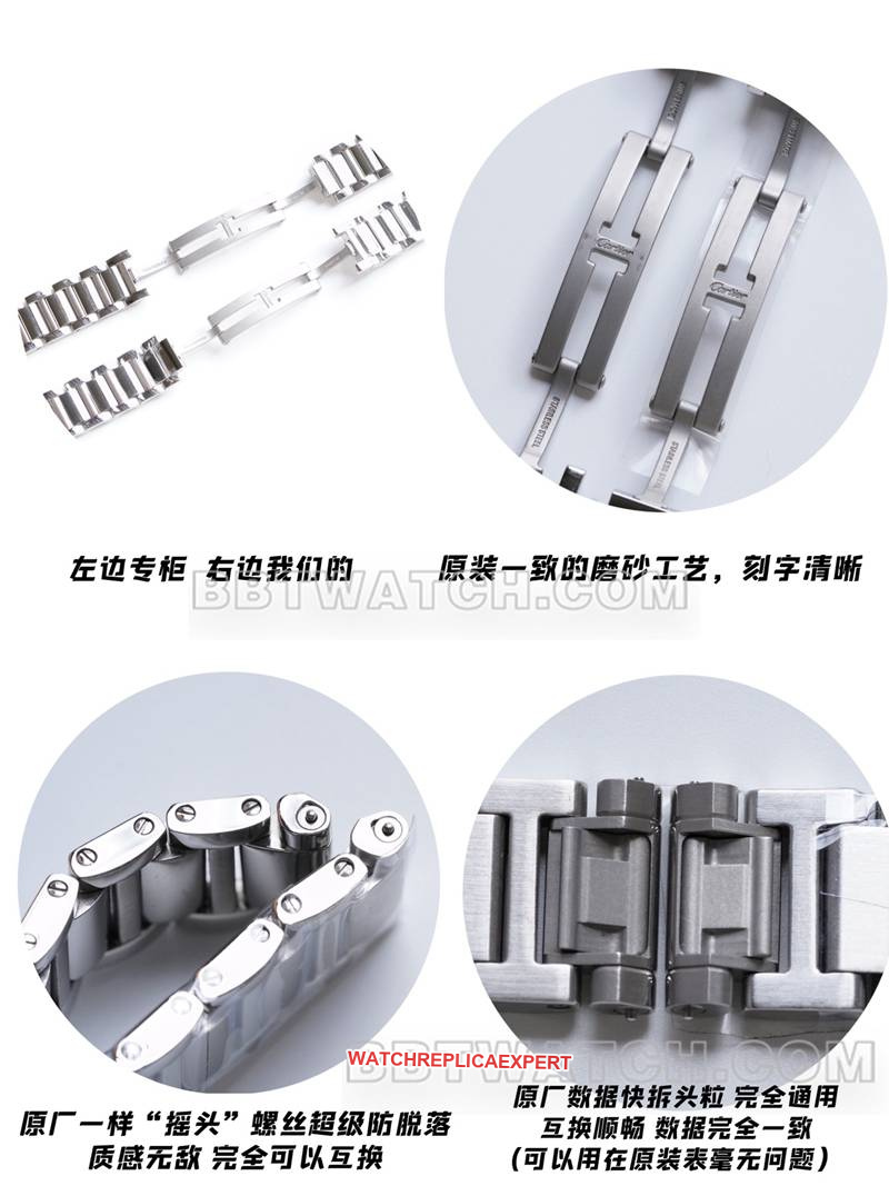 Original factory Cartiertop-tier watch tank silver white dial genuine and fake comparison review front live photo