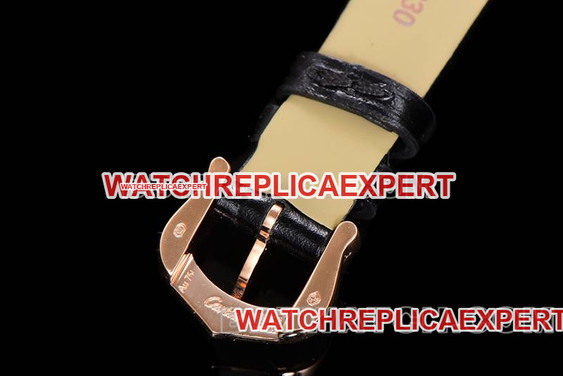 Cartier top collectible watches F1 factory tank white disk rose gold case belt models buckle real photo