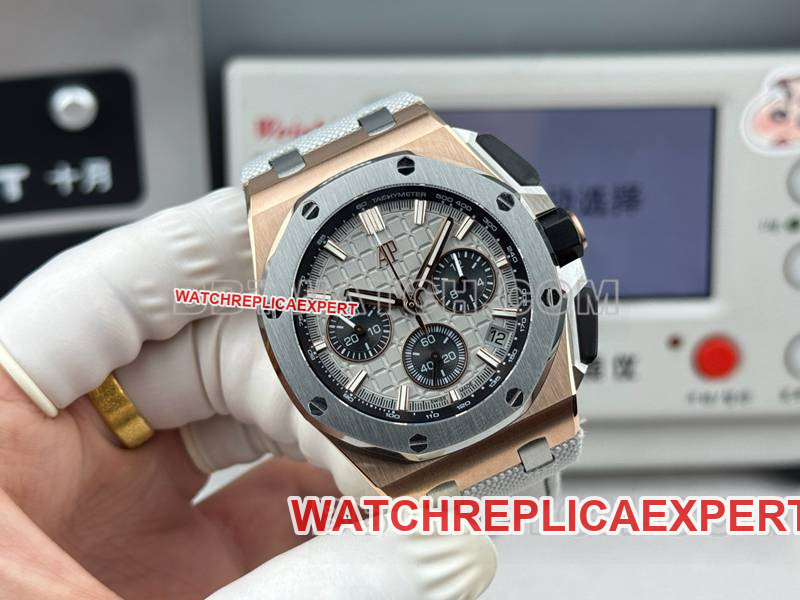 Audemars Piguettop-tier watch LS factory Royal Oak offshore type 43MM gray plate rubber model 26420front live photo