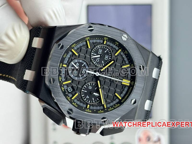 Audemars Piguet collectible watch LS factory Royal Oak offshore type 43MM black dialchronograph mechanical rubber model 26420front live photo