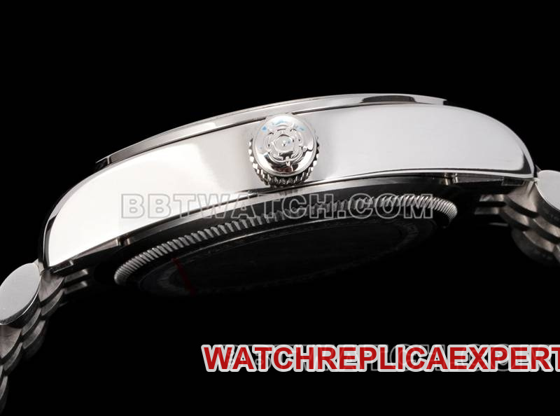 Tudor's collectible watch V9 Factory Biwan blue dial 41mm Swarovski diamond ring mechanical steel bracelet side live photo
