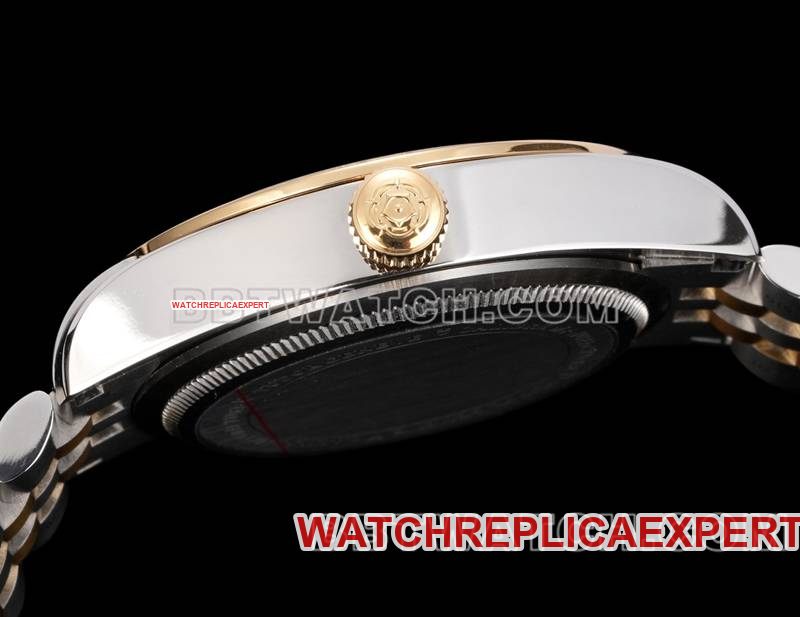Tudortop-tier watch V9 Factory Biwan 41mm Swarovski diamond ring mechanical gold steel bracelet side live photo