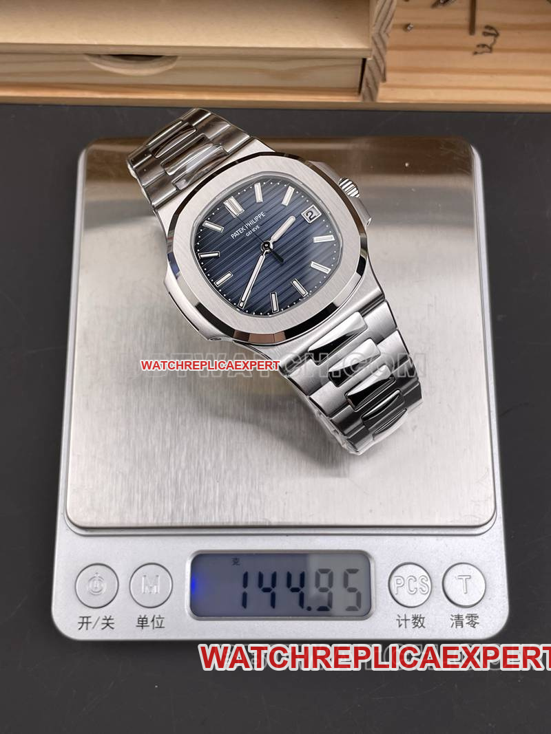 Patek Philippe collectible watch DDF factory Nautilusblue dial41mm mechanical steel bracelet model 5811 weight live photos