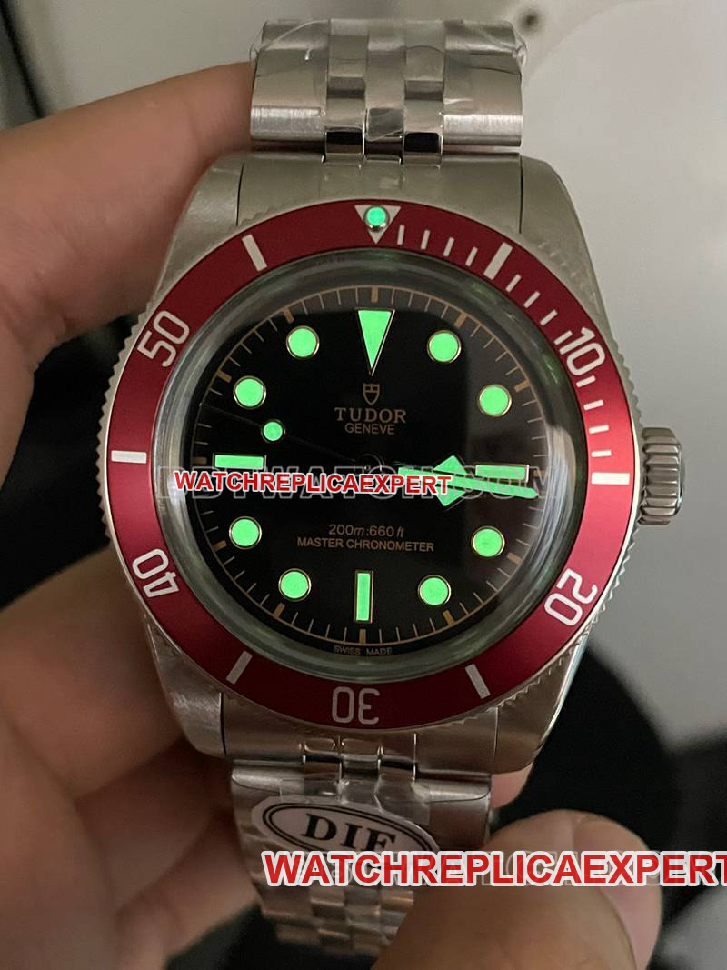 Tudor watch DIF factory Biwan 41mm small red shield mechanical steel bracelet model lumelive photos
