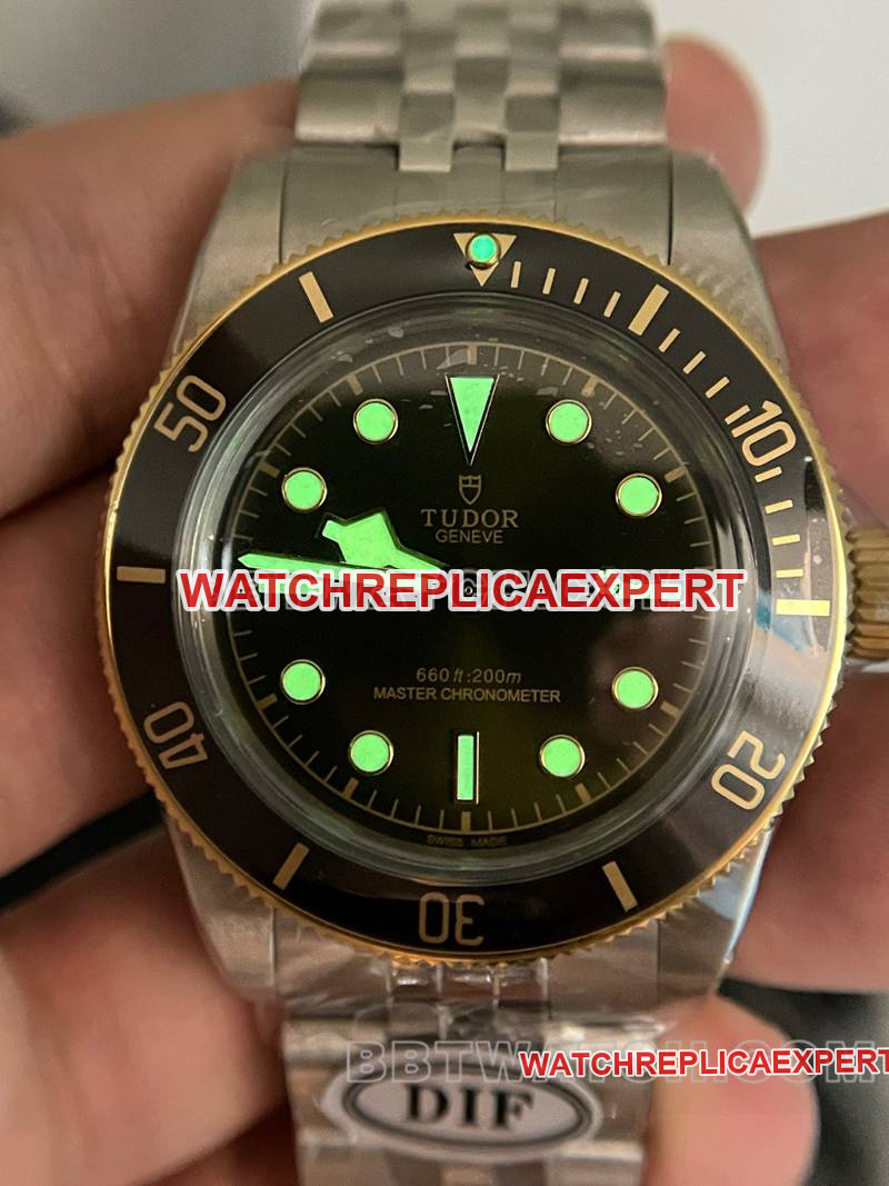 Tudortop-tier watch DIF factory Biwan 41mm green dial mechanical steel bracelet model lumelive photos