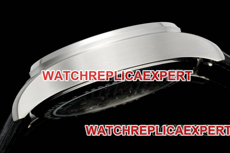 IWC watch RMS factory Portugal white dialtourbillon mechanical leather strap model side live photo