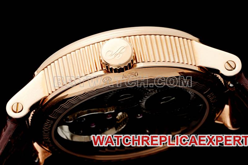 Breguet collectible watch RMS factory classic silver white dialtourbillonrose gold mechanical leather strap model side live photo