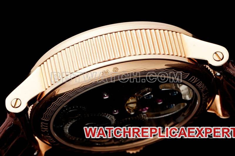 Breguet collectible watch RMS factory classic silver white dialtourbillonrose gold mechanical leather strap model side live photo