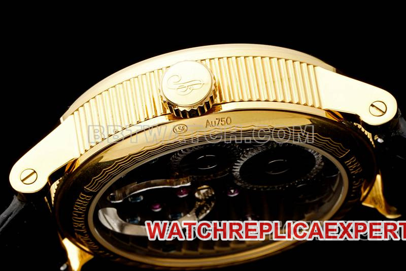 Breguet top-tier watch RMS factory classic silver white dialtourbillonyellow gold mechanical leather strap model side live photo