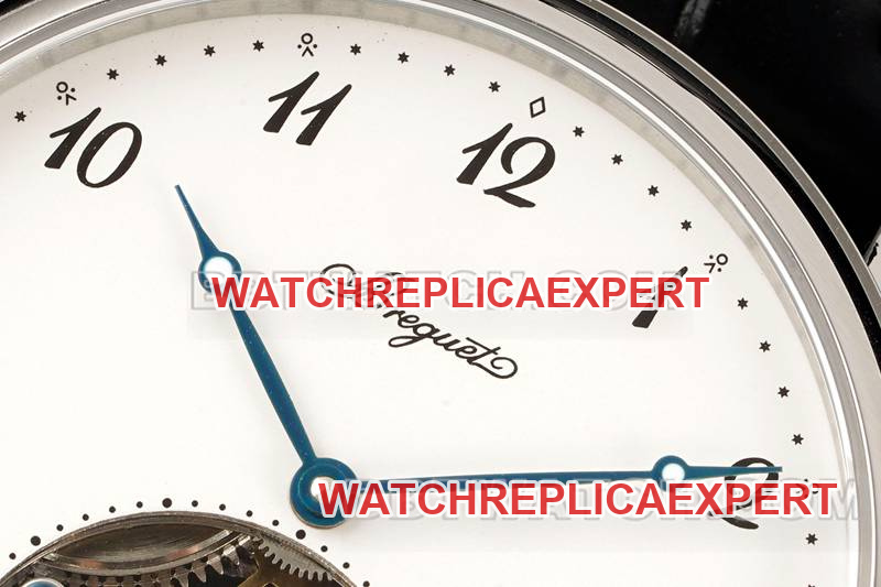 Breguet watch RMS factory classic white dialtourbillon mechanical leather strap model front live photo