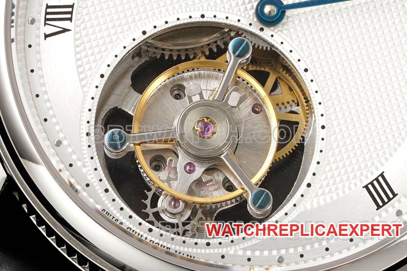 Breguet watch RMS factory classic white disk tourbillon mechanical belt model front real picture