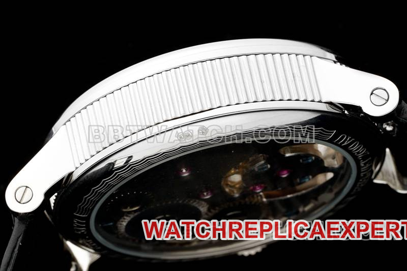 Breguet watch RMS factory classic white disk tourbillon mechanical belt model side actual photo