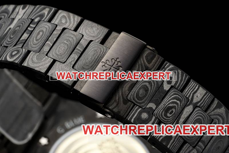 Patek Philippe collectible watch DIW factory Nautilus white dial carbon fiber mechanical steel bracelet model 5711braceletlive photos