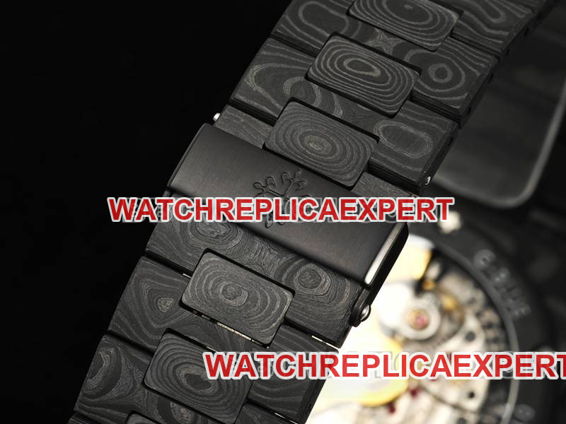 Patek Philippetop-tier watch DIW factory Nautilus orange plate carbon fiber mechanical steel bracelet model 5711braceletlive photos
