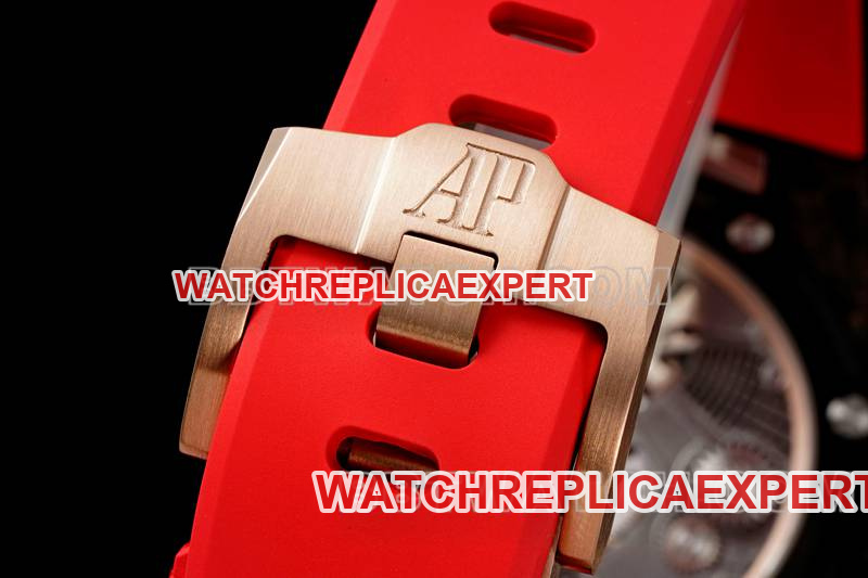 Audemars Piguet collectible watch RM factory Royal Oak offshore floating tourbillon mechanical red rubber model braceletlive photos