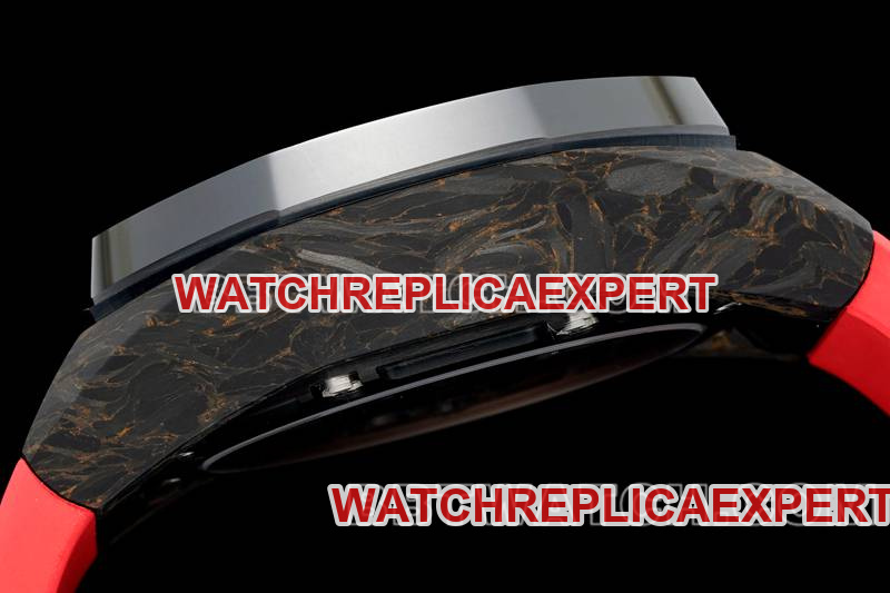 Audemars Piguet collectible watch RM factory Royal Oak offshore floating tourbillon mechanical red rubber model side live photo