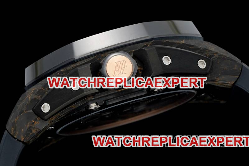 Audemars Piguettop-tier watch RM factory Royal Oak offshore floating tourbillon mechanical black rubber model side live photo
