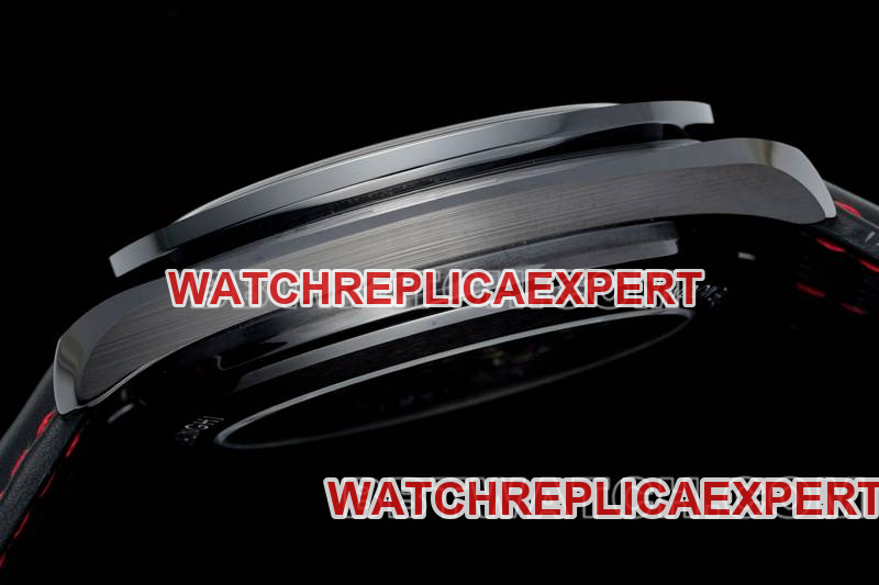 Omega's collectible watch BLS factory Speedmaster full ceramic red needle mechanical rubber model side live photo