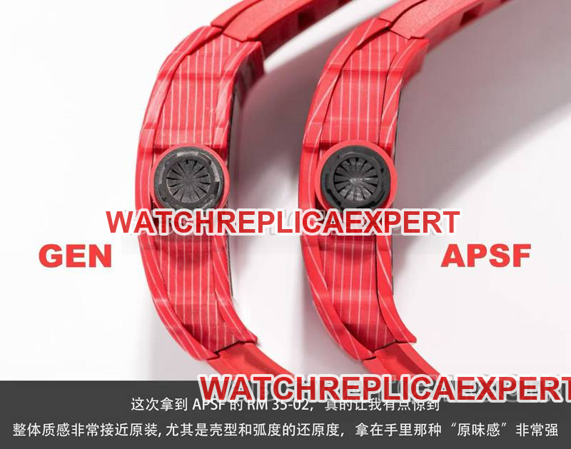 APS factory Richard Milletop-tier watch RM35-02 Red Devils review side live photo