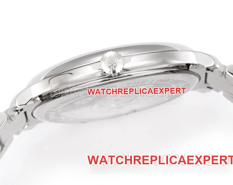Longines collectible watches XC factory master craftsman blue plate diamond hour markers L888 mechanical movement steel strap models side actual picture