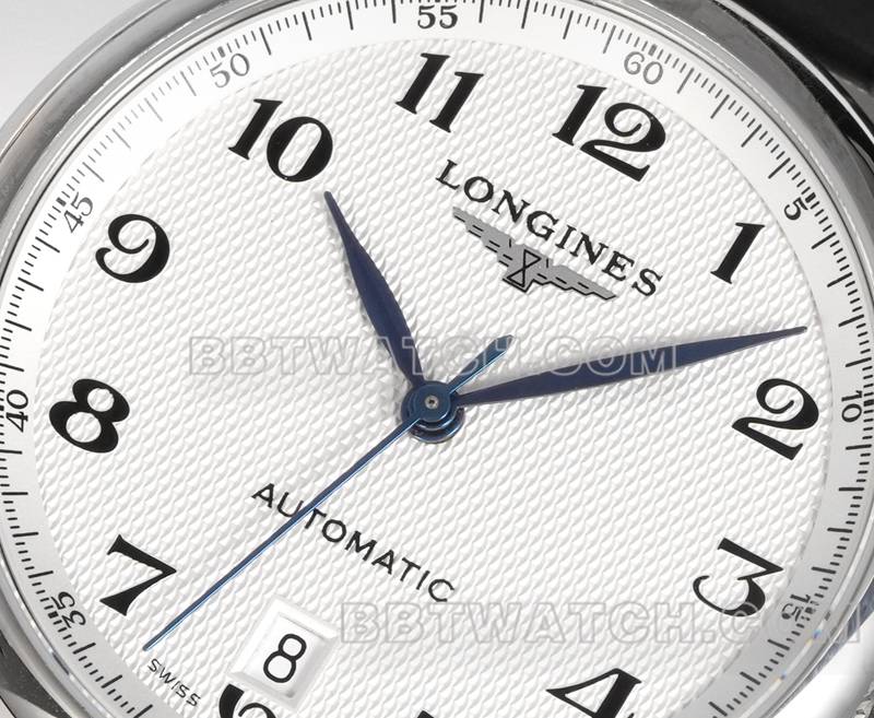 Longines collectible watch XC factory famous craftsman silver white dialL888 mechanical movementleather strap model front live photo