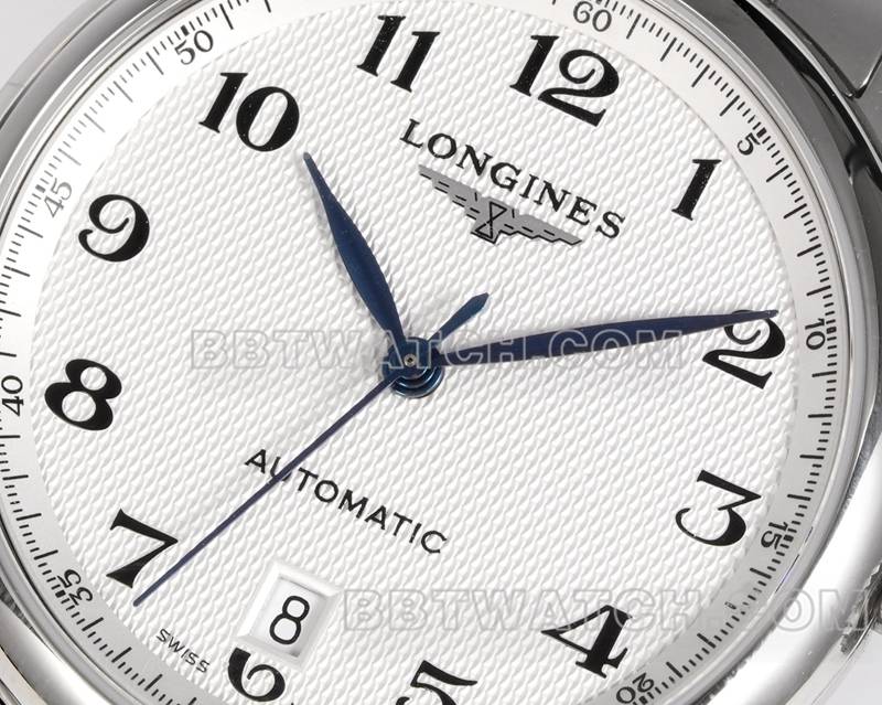 Longines1:1replica watch XC factory famous craftsman silver white dialL888mechanical movementsteel bracelet model front live photo