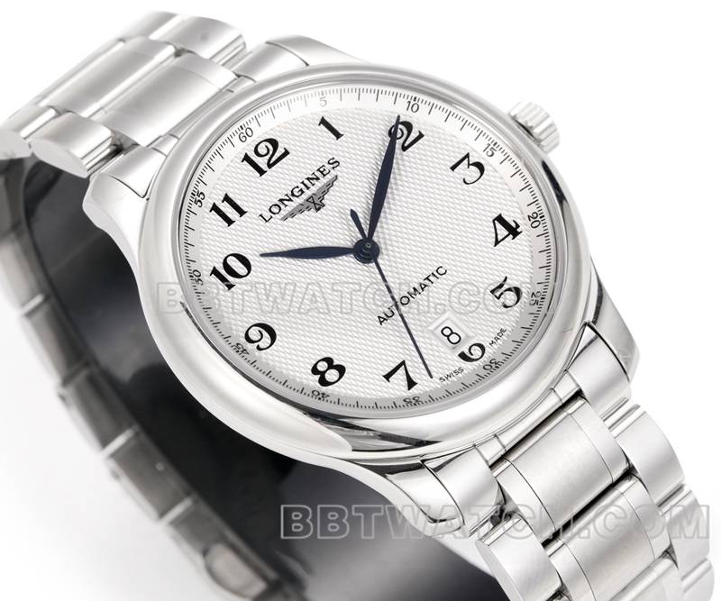 Longines1:1replica watch XC factory famous craftsman silver white dialL888mechanical movementsteel bracelet model front live photo