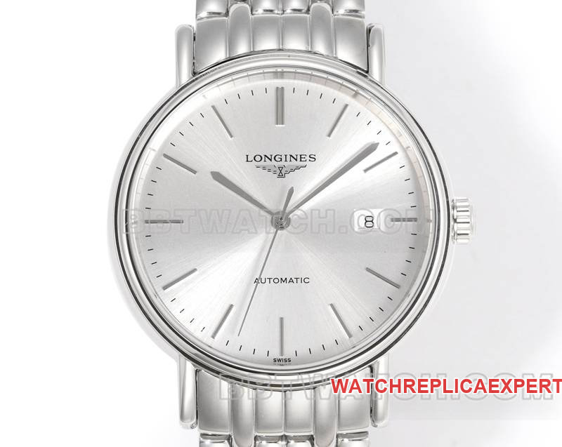Longines watch XC factory elegant 40mmsilver dialL888mechanical movementsteel bracelet front live photo