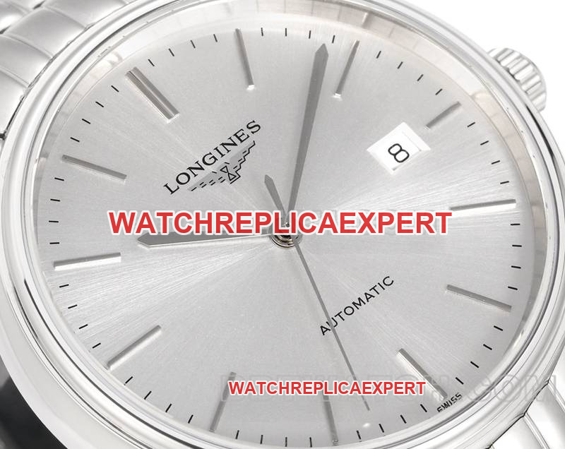 Longines watch XC factory elegant 40mmsilver dialL888mechanical movementsteel bracelet front live photo
