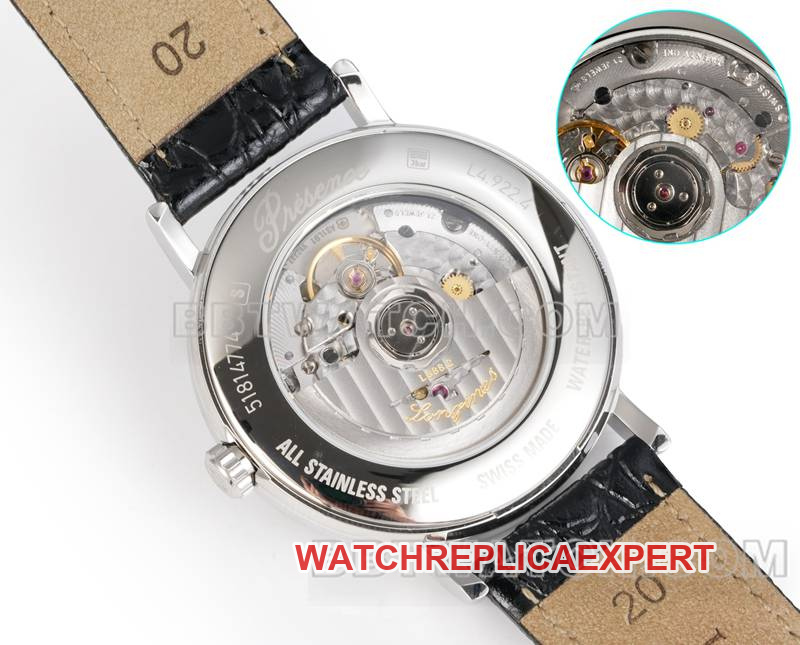 Longines collectible watch XC factory elegant 40mmsilver dialL888mechanical movementleather strap model caseback live photo