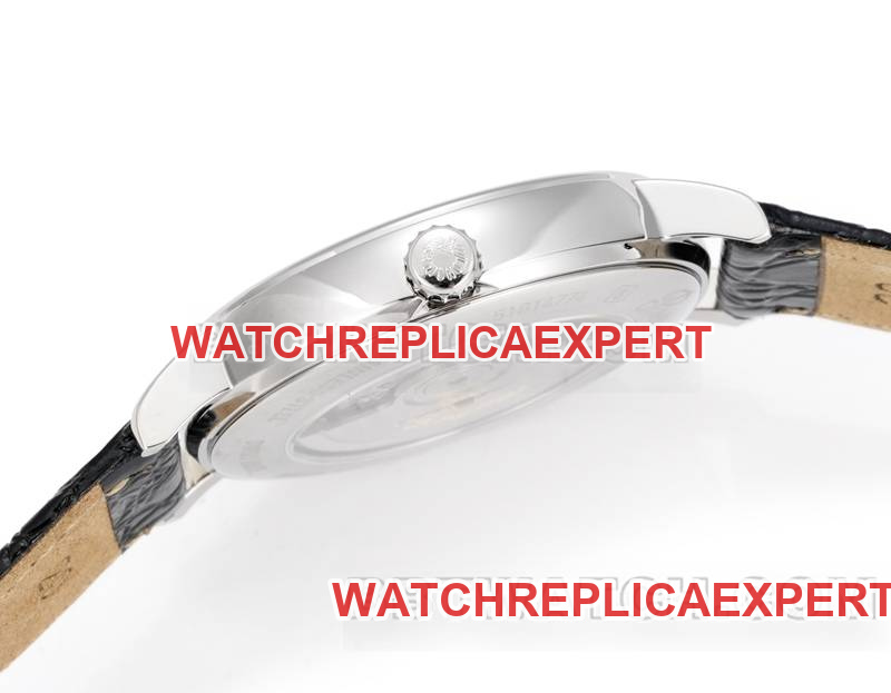Longines collectible watch XC factory elegant 40mmsilver dialL888mechanical movementleather strap model side live photo