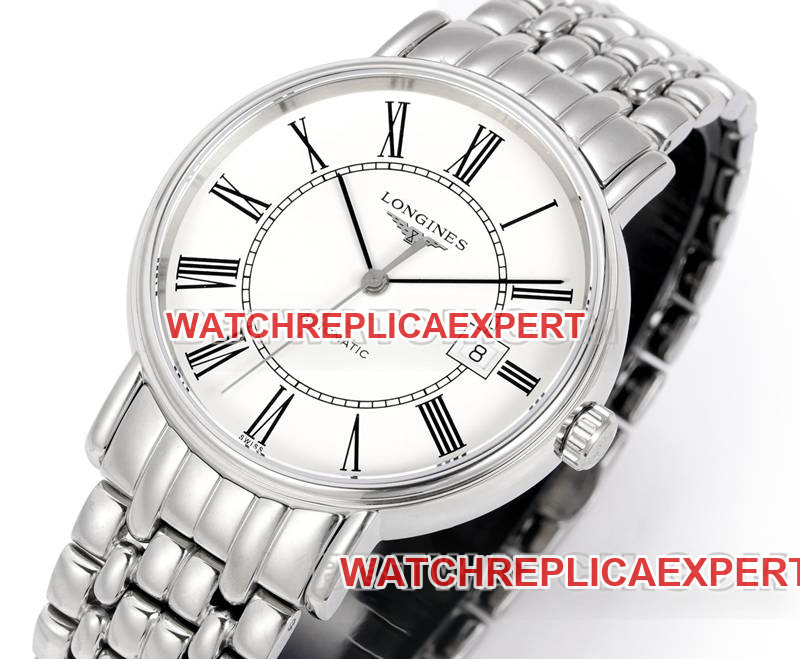 Longines collectible watch XC factory elegant 40mm white dialL888 mechanical movementsteel bracelet model front live photo