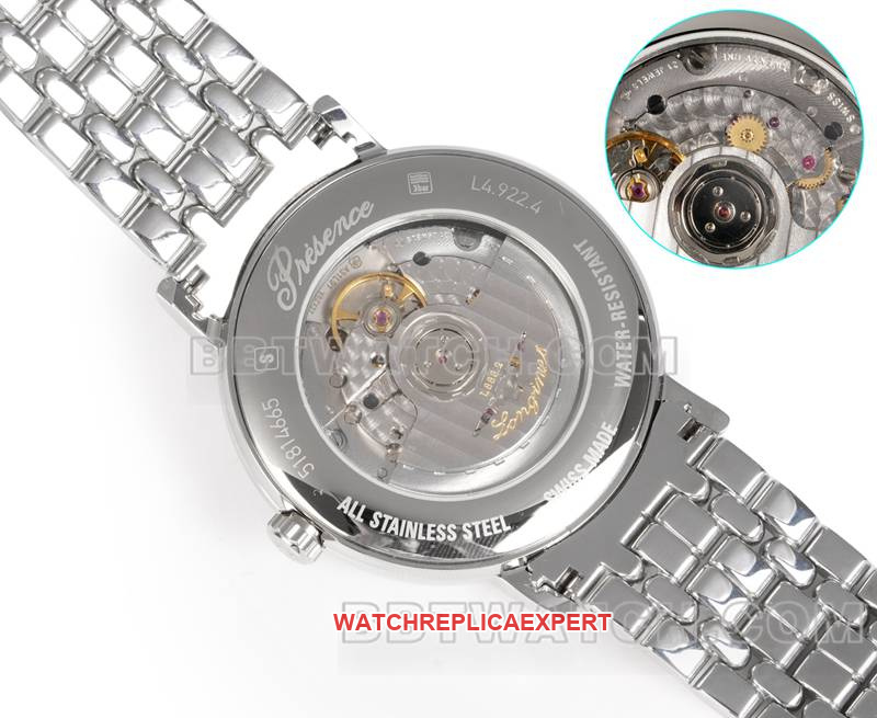 Longines collectible watch XC factory elegant 40mm white dialL888mechanical movementsteel bracelet caseback live photo