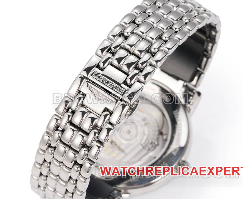 Longines collectible watch XC factory elegant 40mm white dialL888mechanical movementsteel bracelet model braceletlive photos