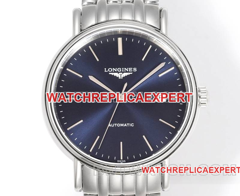 Longines watch XC factory elegant 40mm blue dialL888mechanical movementsteel bracelet model front live photo