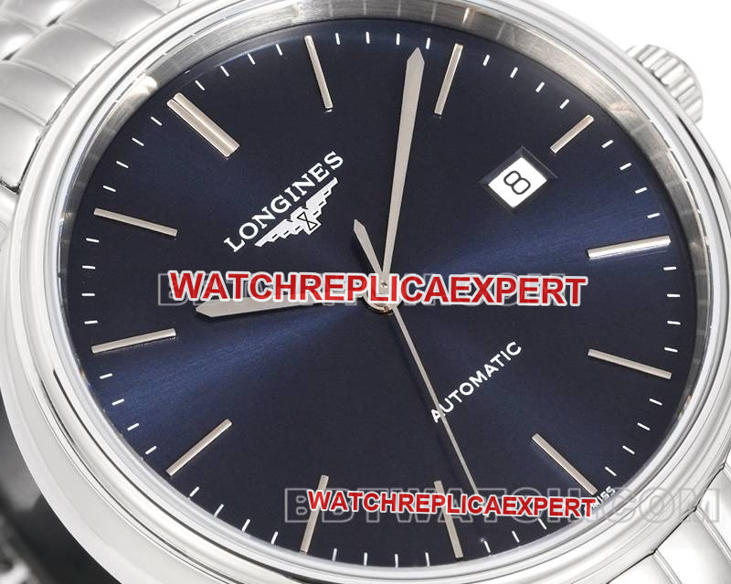 Longines watch XC factory elegant 40mm blue dialL888mechanical movementsteel bracelet model front live photo