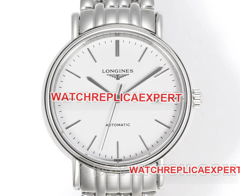 Longines collectible watch XC factory elegant 40mm white dialL888 mechanical movementsteel bracelet model front live photo