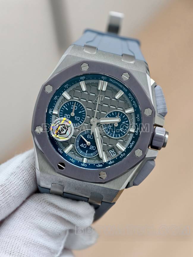 Audemars Piguettop-tier watch APS factory Royal Oak offshore gray plate mechanical rubber model 26420front live photo
