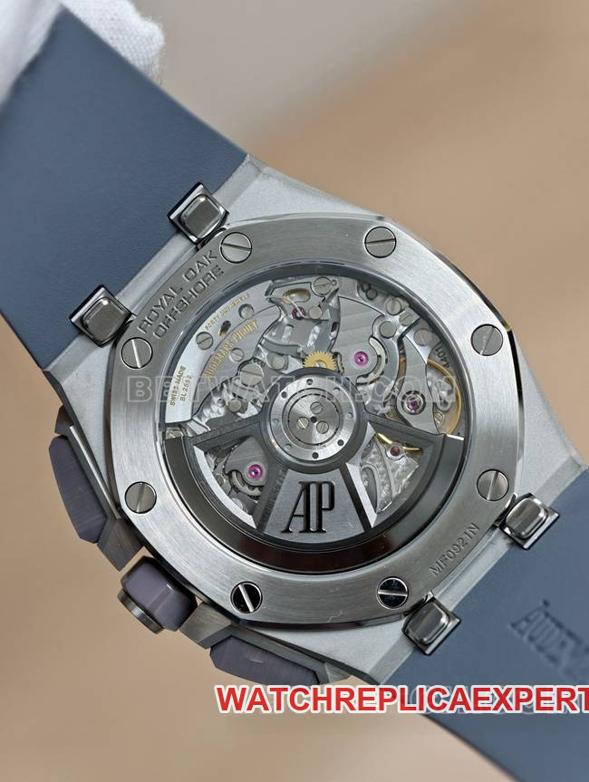 Audemars Piguettop-tier watch APS factory Royal Oak offshore gray plate mechanical rubber model 26420caseback live photo