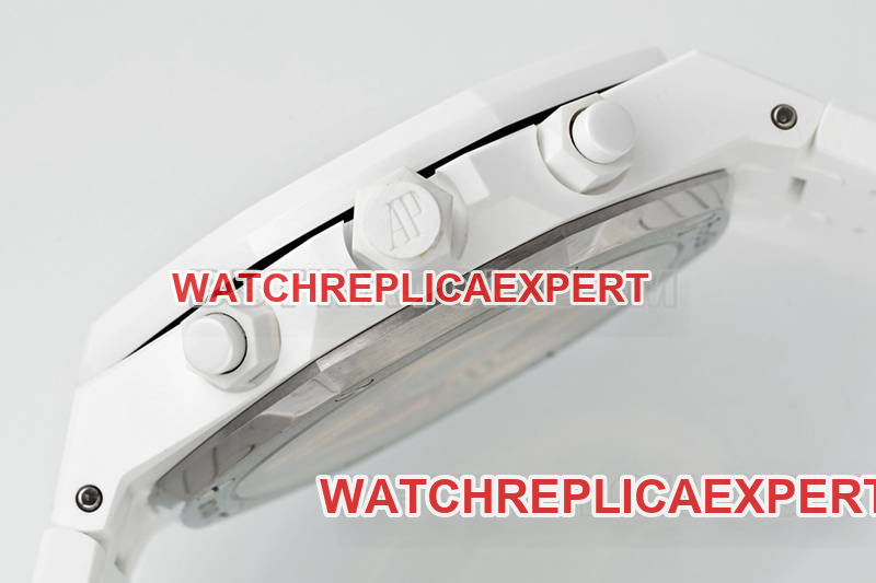 Audemars Piguet1:1replica watch APS factory Royal Oakblack dial mechanical white steel bracelet model 26240side live photo