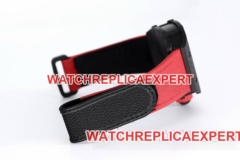 Richard Mille1:1replica watch BBS factory tourbillon mechanical red rubber braided Velcro bracelet braceletRM27-03braceletlive photos