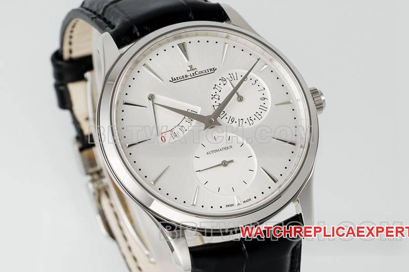 Jaeger-LeCoultre collectible Watch APS Factory Ultra-thin Master 896 Movement Power Reserve Mechanical Leather Strap Front Real Shot