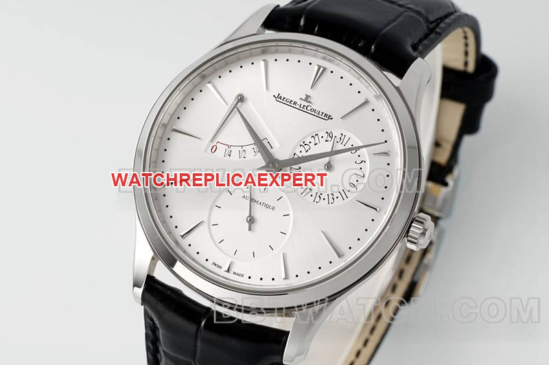 Jaeger-LeCoultre collectible Watch APS Factory Ultra-thin Master 896 Movement Power Reserve Mechanical Leather Strap Front Real Shot