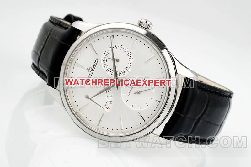 Jaeger-LeCoultre collectible Watch APS Factory Ultra-thin Master 896 Movement Power Reserve Mechanical Leather Strap Front Real Shot