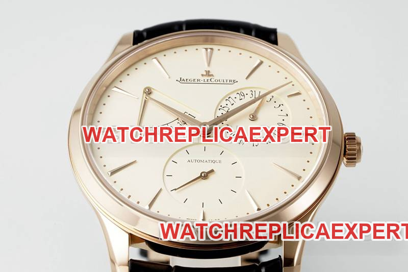 Jaeger-LeCoultre collectible watches APS factory ultra-thin master rose gold 896 movement power reserve mechanical belt models front real picture