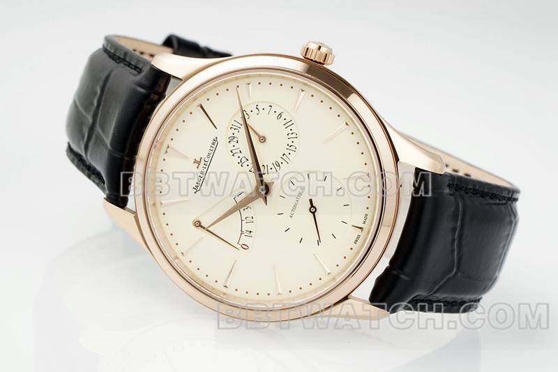 Jaeger-LeCoultre collectible watches APS factory ultra-thin master rose gold 896 movement power reserve mechanical belt models front real picture