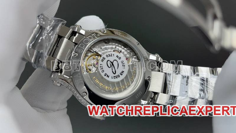Chopard optimal collectible watches YF factory happy diamonds silver starry sky 2892 mechanical movement steel belt models back actual picture