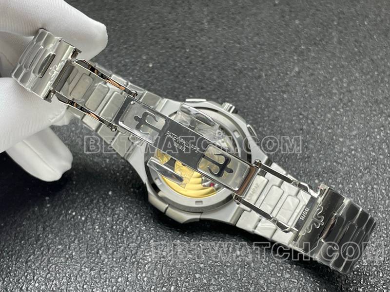 Patek Philippe collectible Watches Sport Elegant Gray Plate Mechanical Steel Strap Model 5990 Buckle Actual Pictures