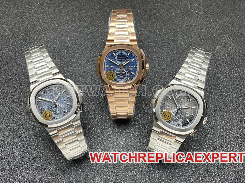 Patek Philippe collectible Watches Sport Elegant Gray Plate Mechanical Steel Strap Model 5990 Front Actual Picture